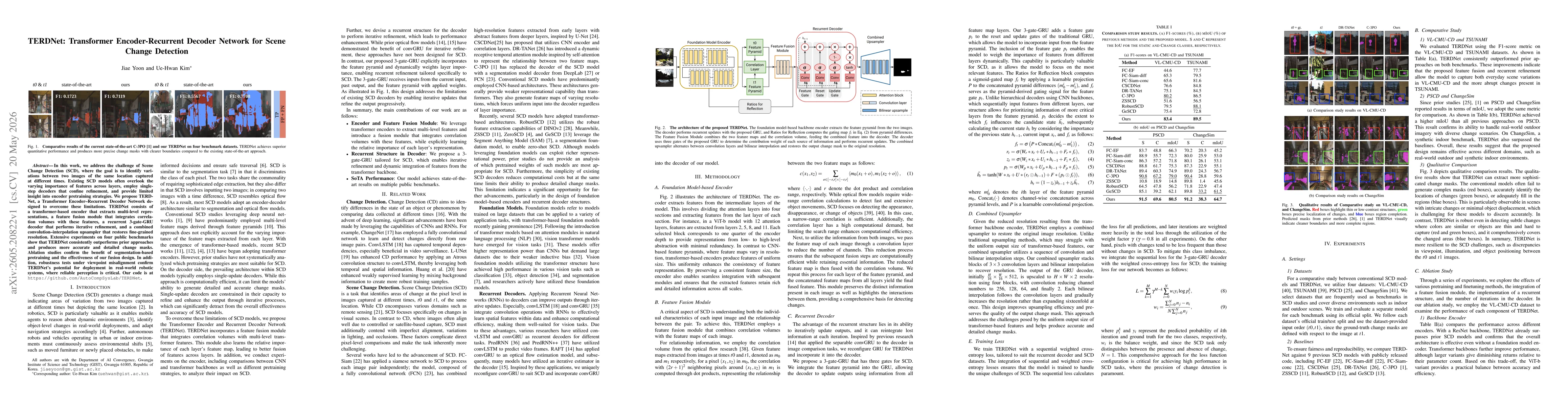 Thumbnail for TERDNet: Transformer Encoder-Recurrent Decoder Network for Scene Change Detection