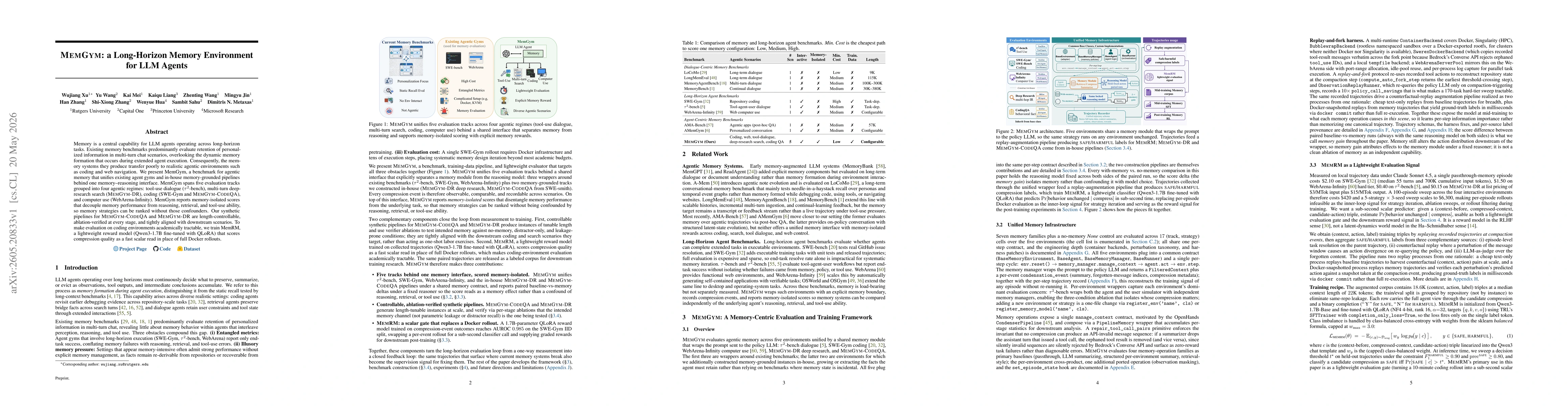 Thumbnail for MemGym: a Long-Horizon Memory Environment for LLM Agents