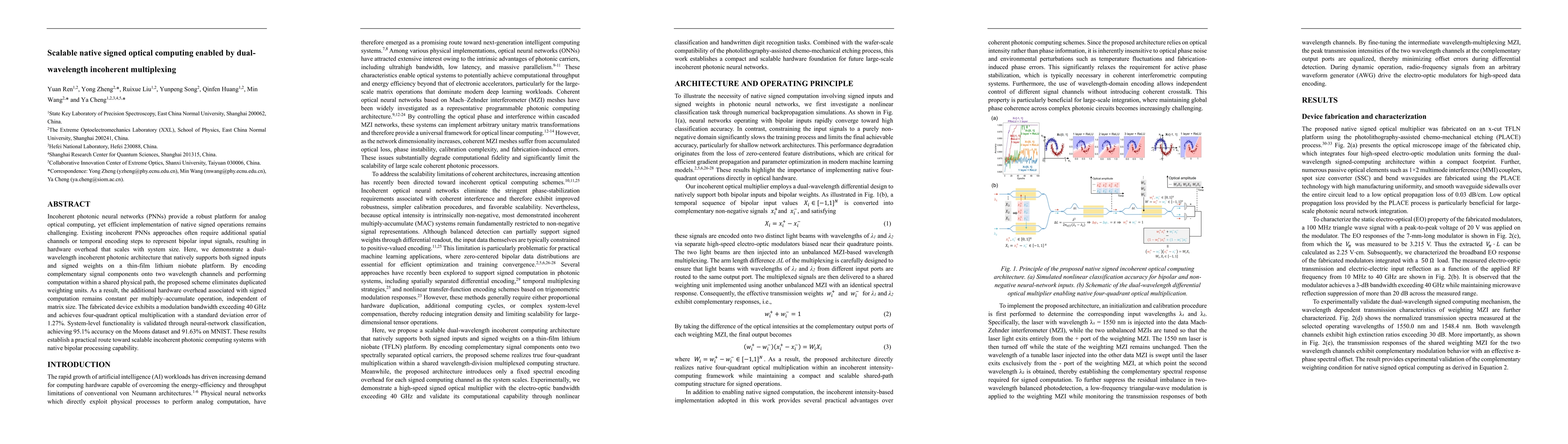 Thumbnail for Scalable native signed optical computing enabled by dual-wavelength incoherent multiplexing