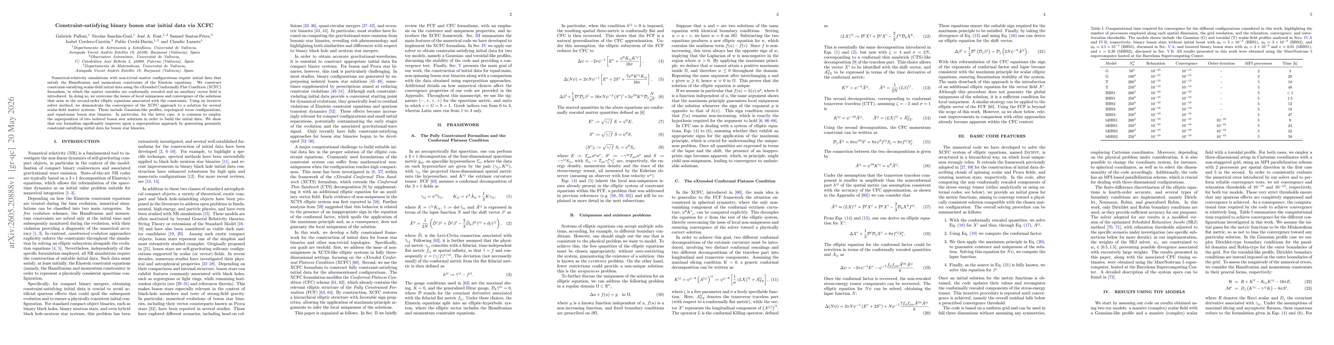 Thumbnail for Constraint-satisfying binary boson star initial data via XCFC
