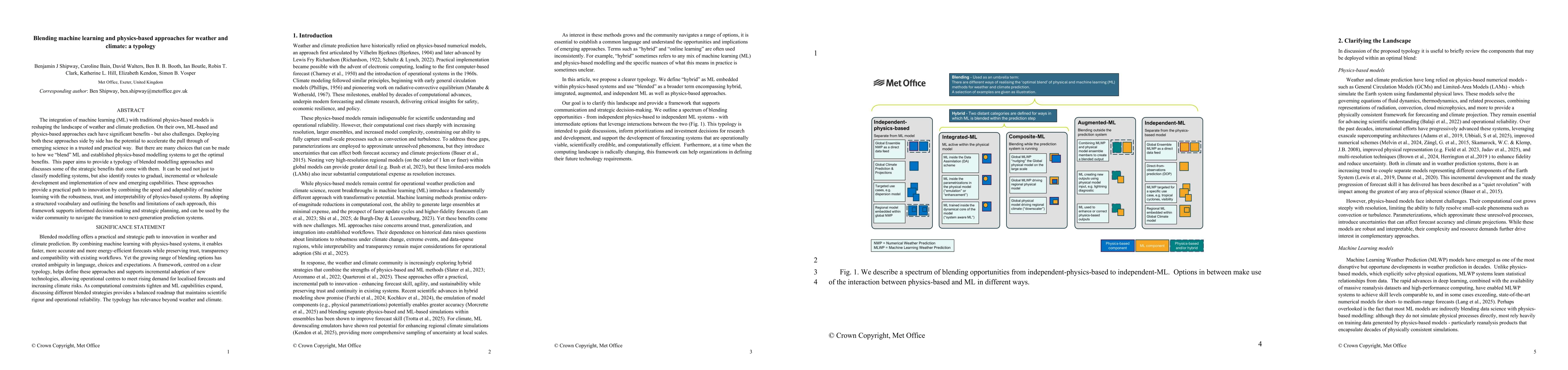 Thumbnail for Blending machine learning and physics-based approaches for weather and climate: a typology