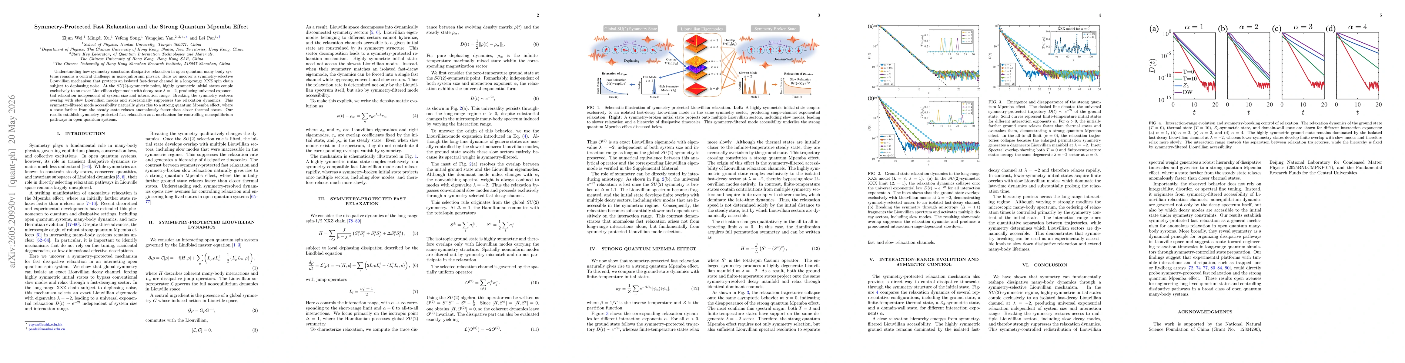 Thumbnail for Symmetry-Protected Fast Relaxation and the Strong Quantum Mpemba Effect