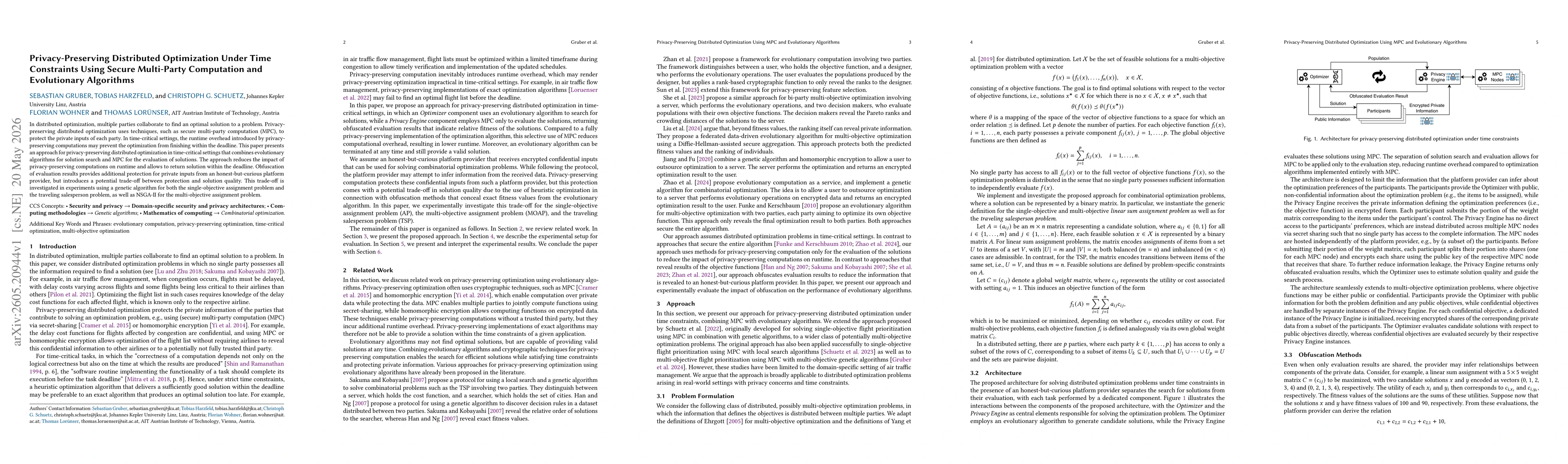 Thumbnail for Privacy-Preserving Distributed Optimization Under Time Constraints Using Secure Multi-Party Computation and Evolutionary Algorithms