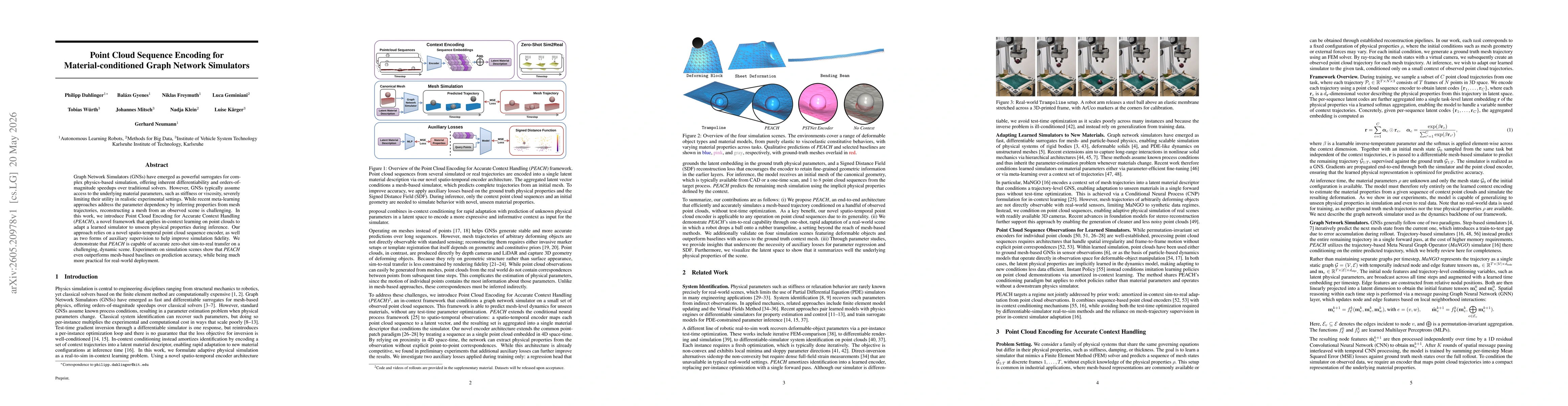Thumbnail for Point Cloud Sequence Encoding for Material-conditioned Graph Network Simulators
