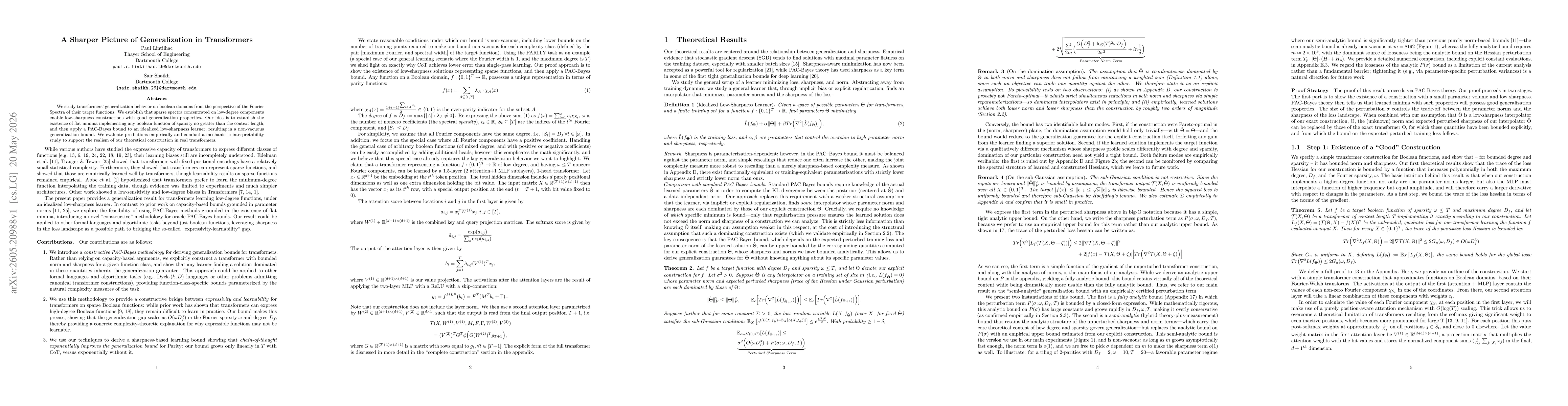 Thumbnail for A Sharper Picture of Generalization in Transformers
