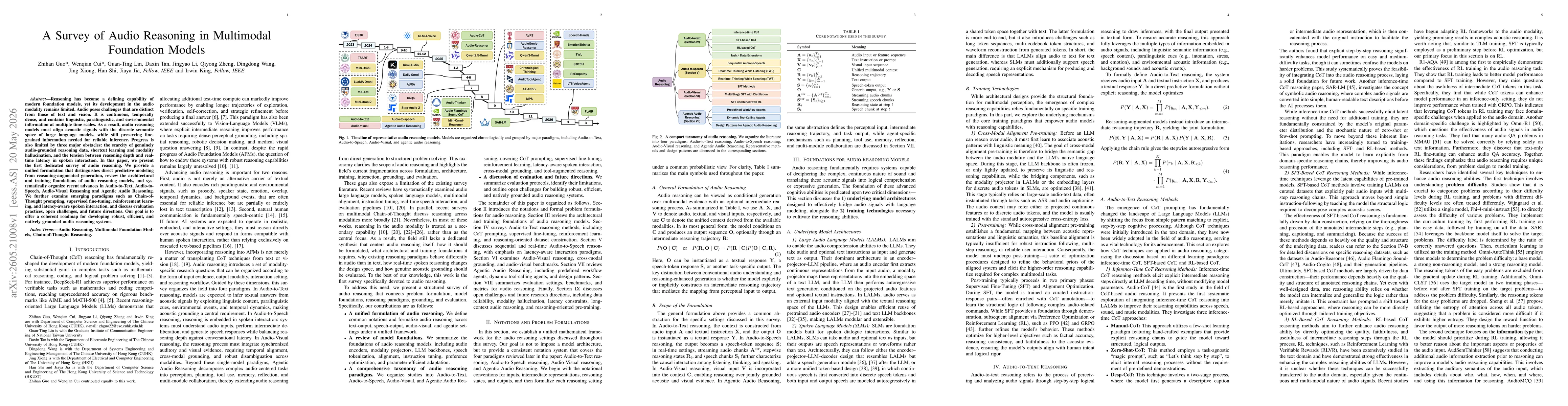 Thumbnail for A Survey of Audio Reasoning in Multimodal Foundation Models