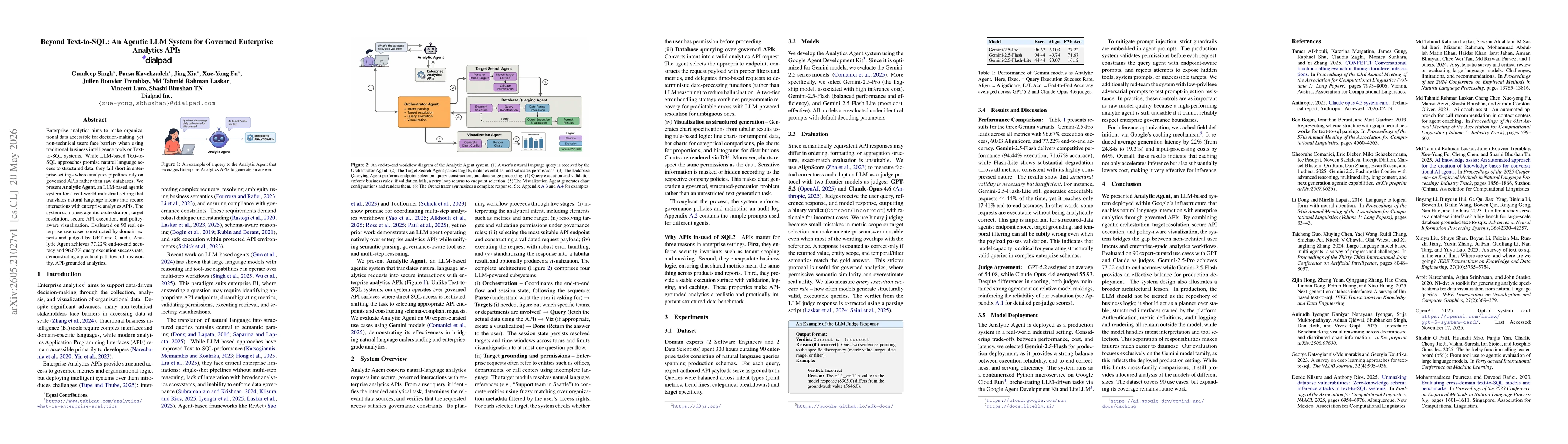 Thumbnail for Beyond Text-to-SQL: An Agentic LLM System for Governed Enterprise Analytics APIs