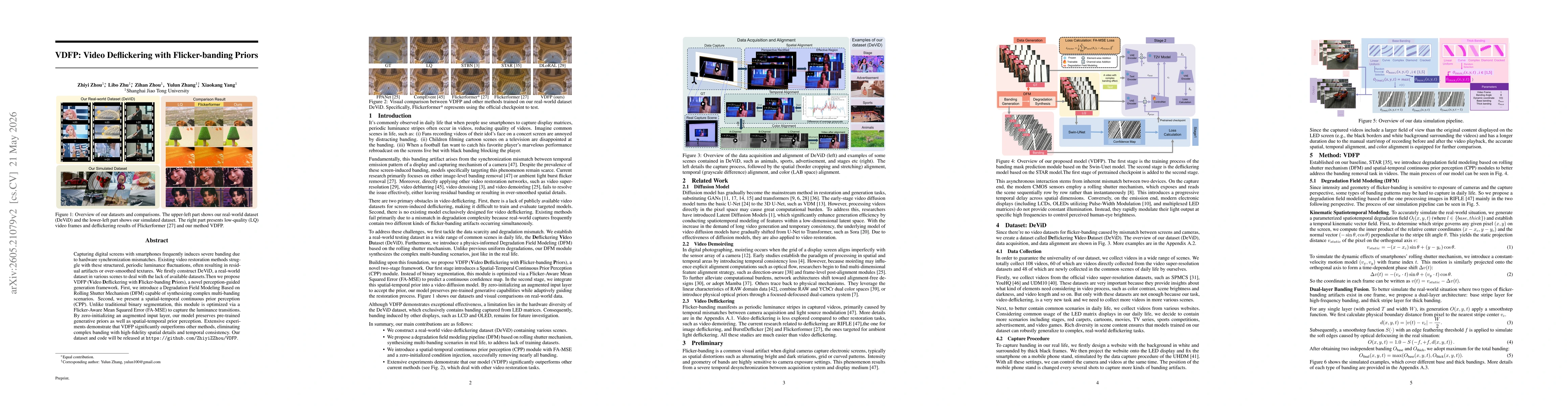 Thumbnail for VDFP: Video Deflickering with Flicker-banding Priors