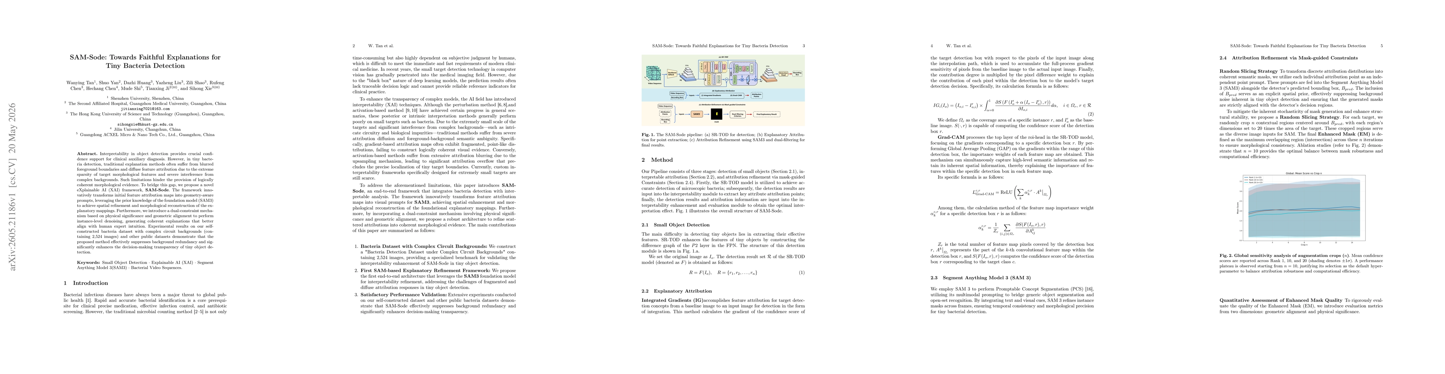 Thumbnail for SAM-Sode: Towards Faithful Explanations for Tiny Bacteria Detection