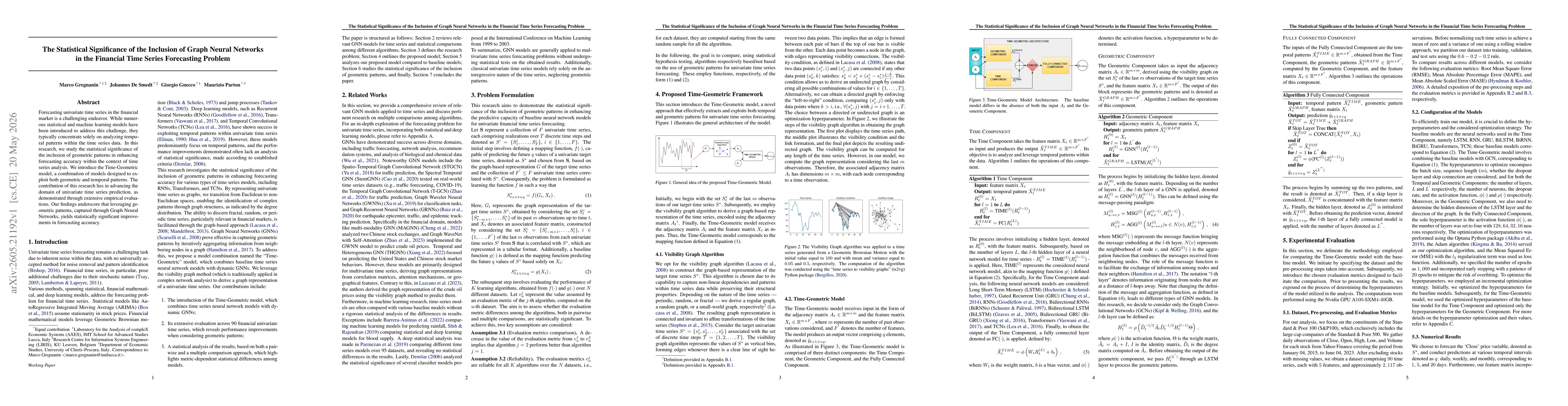 Thumbnail for The Statistical Significance of the Inclusion of Graph Neural Networks in the Financial Time Series Forecasting Problem