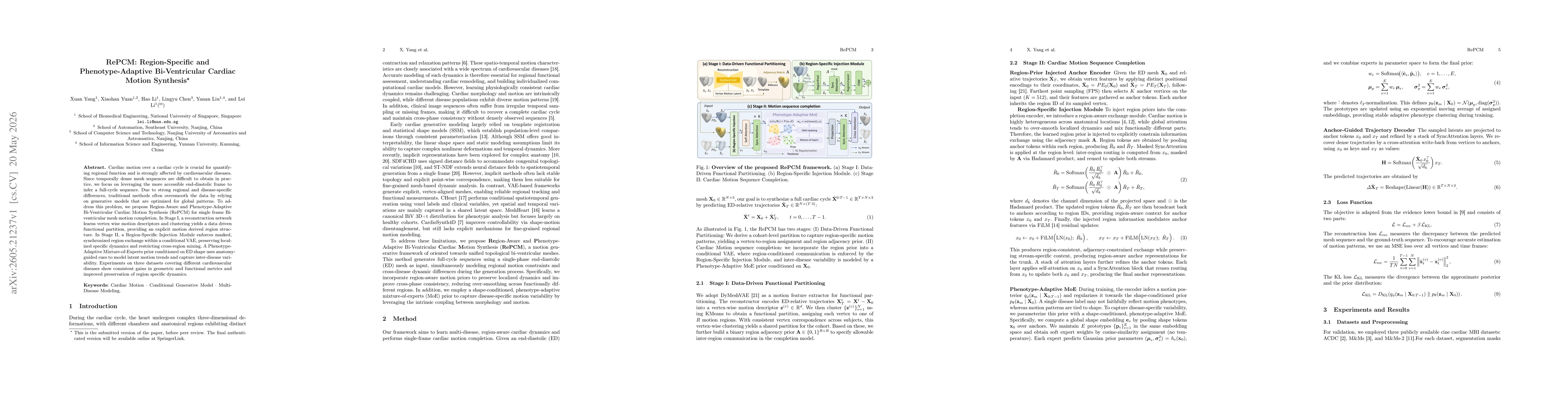 Thumbnail for RePCM: Region-Specific and Phenotype-Adaptive Bi-Ventricular Cardiac Motion Synthesis