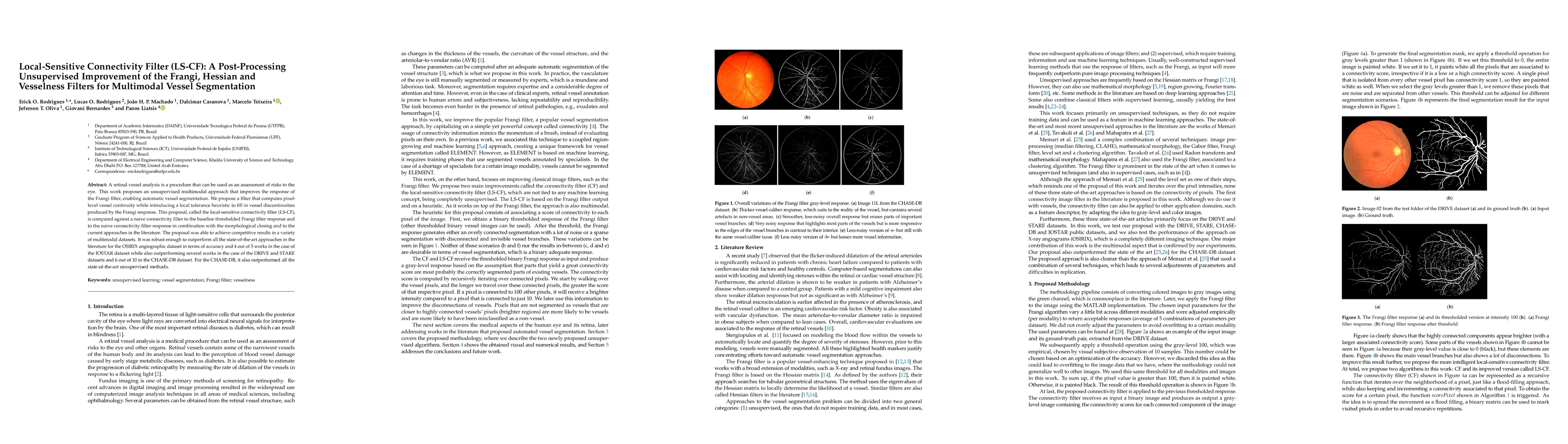 Thumbnail for Local-sensitive connectivity filter (ls-cf): A post-processing unsupervised improvement of the frangi, hessian and vesselness filters for multimodal vessel segmentation