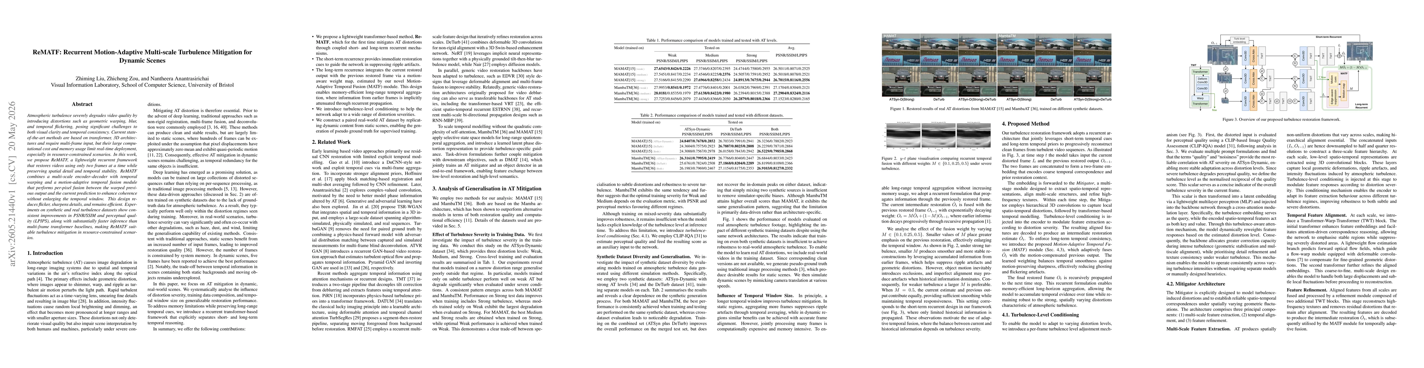 Thumbnail for ReMATF: Recurrent Motion-Adaptive Multi-scale Turbulence Mitigation for Dynamic Scenes