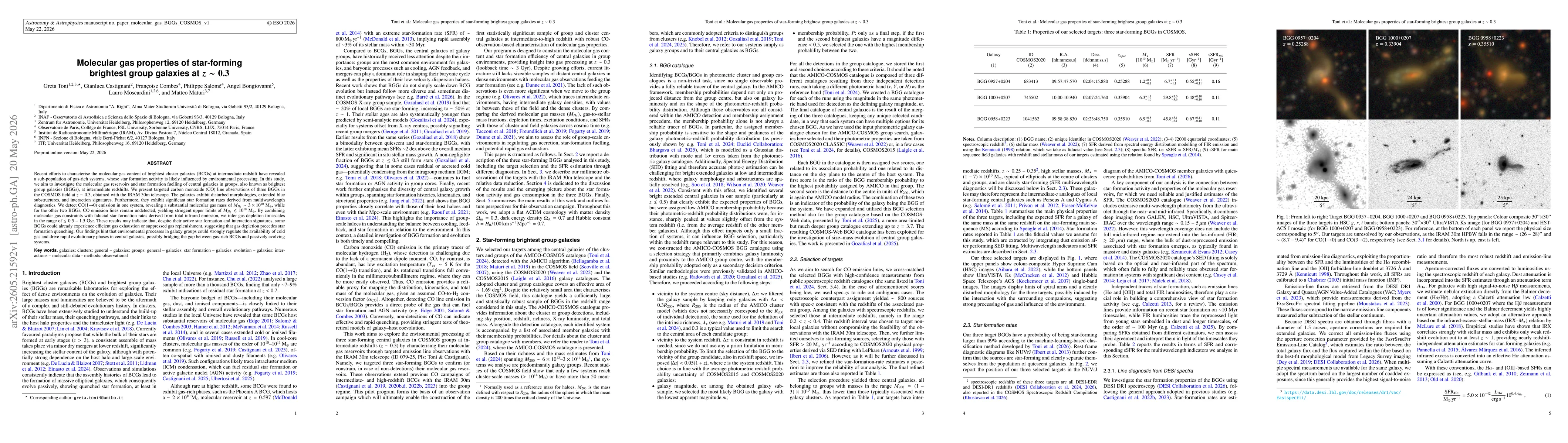 Thumbnail for Molecular gas properties of star-forming brightest group galaxies at $z \sim 0.3$