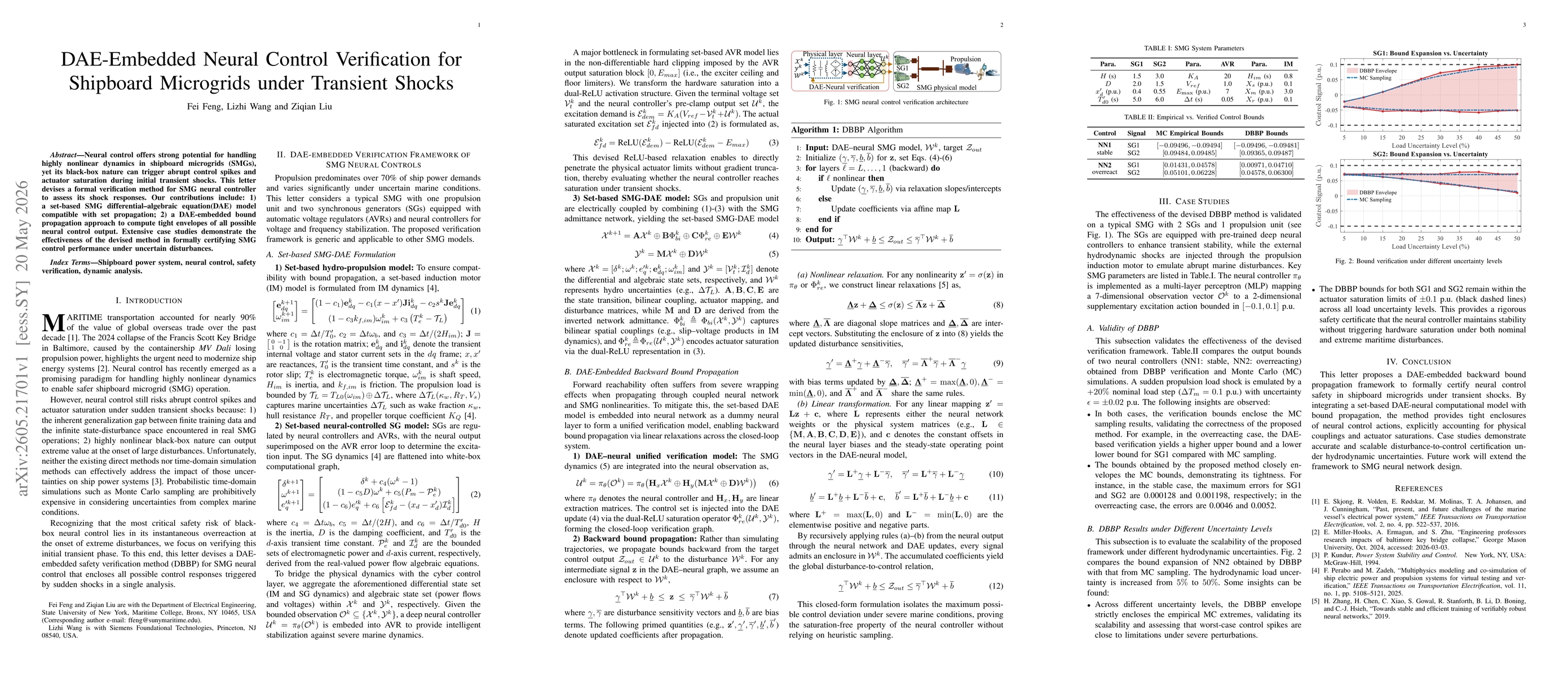 Thumbnail for DAE-Embedded Neural Control Verification for Shipboard Microgrids under Transient Shocks