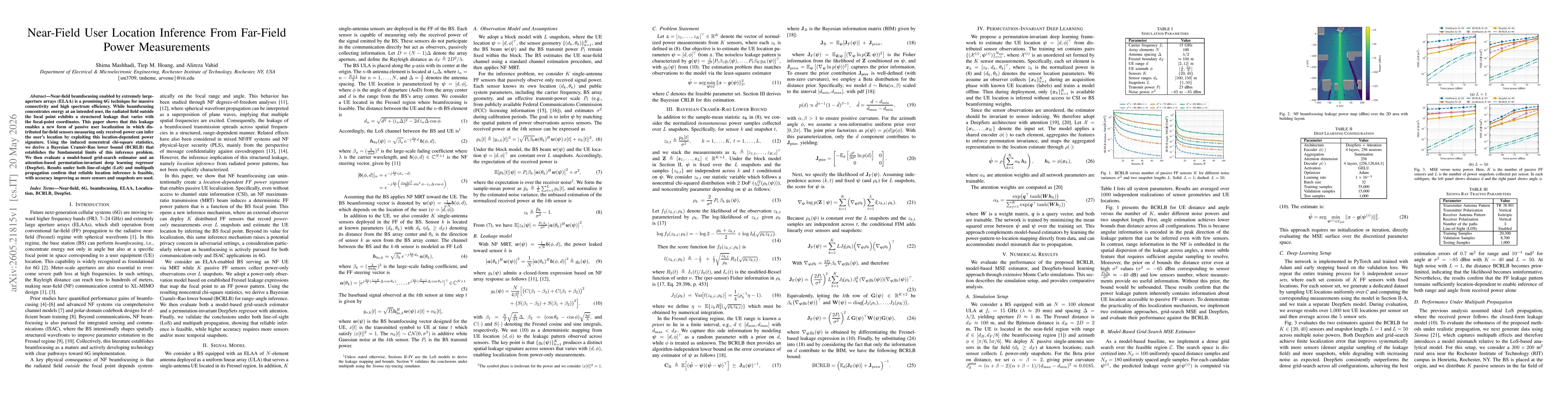 Thumbnail for Near-Field User Location Inference From Far-Field Power Measurements