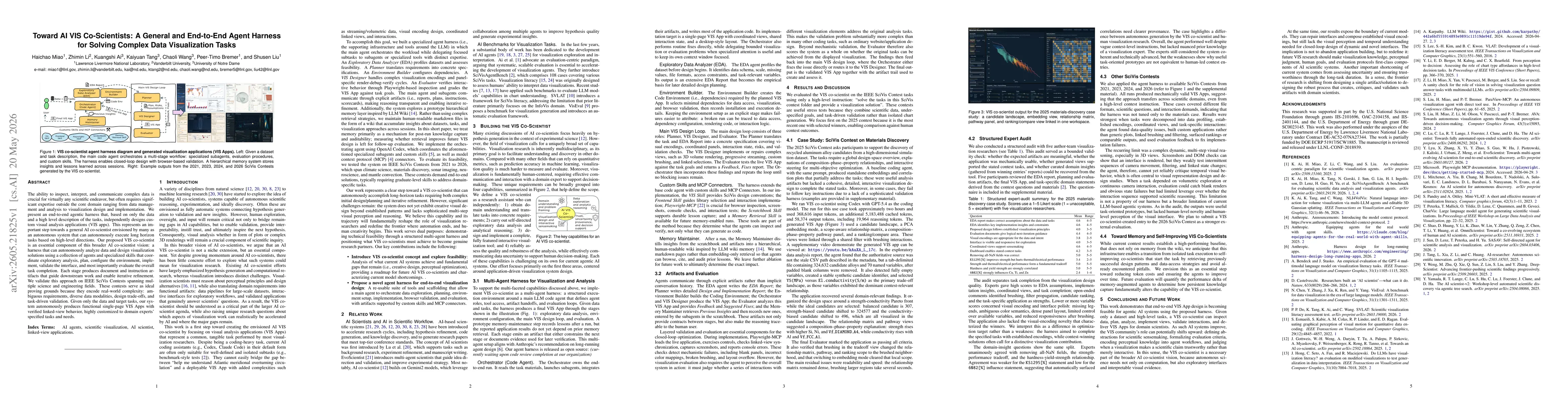 Thumbnail for Toward AI VIS Co-Scientists: A General and End-to-End Agent Harness for Solving Complex Data Visualization Tasks