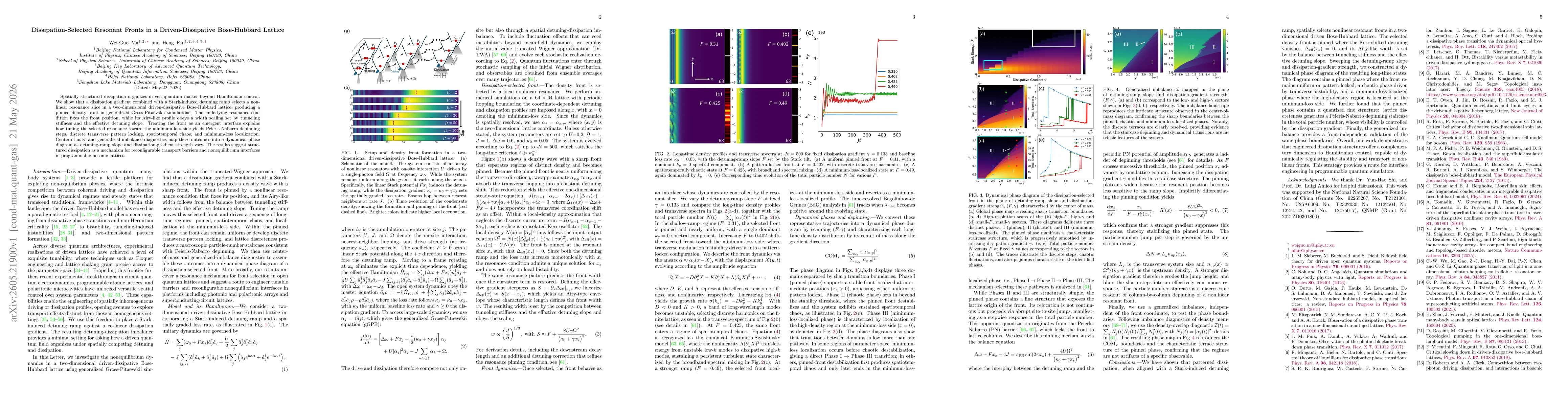 Thumbnail for Dissipation-Selected Resonant Fronts in a Driven-Dissipative Bose-Hubbard Lattice