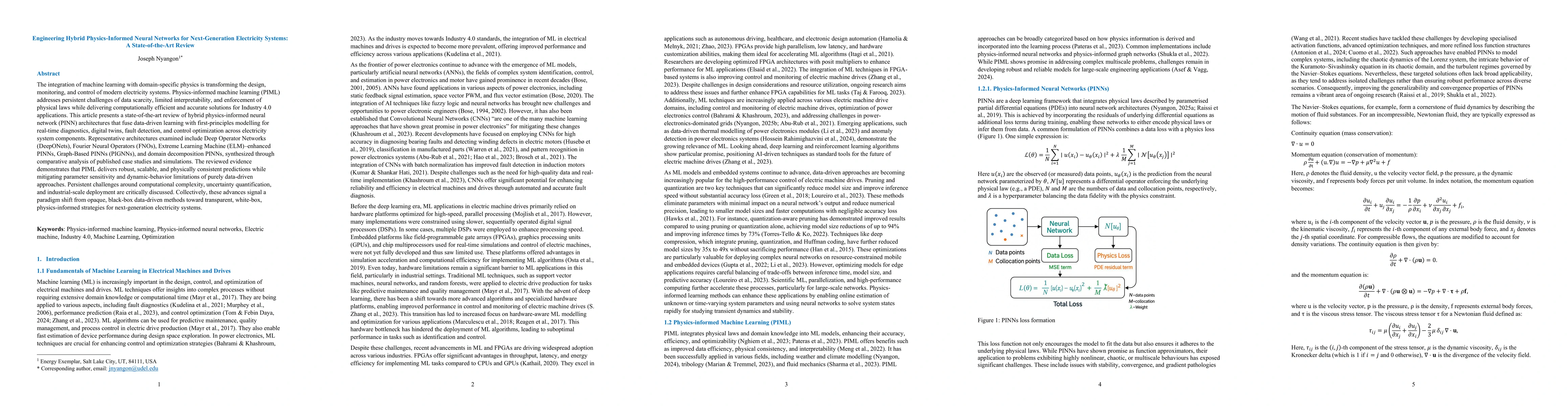Thumbnail for Engineering Hybrid Physics-Informed Neural Networks for Next-Generation Electricity Systems: A State-of-the-Art Review