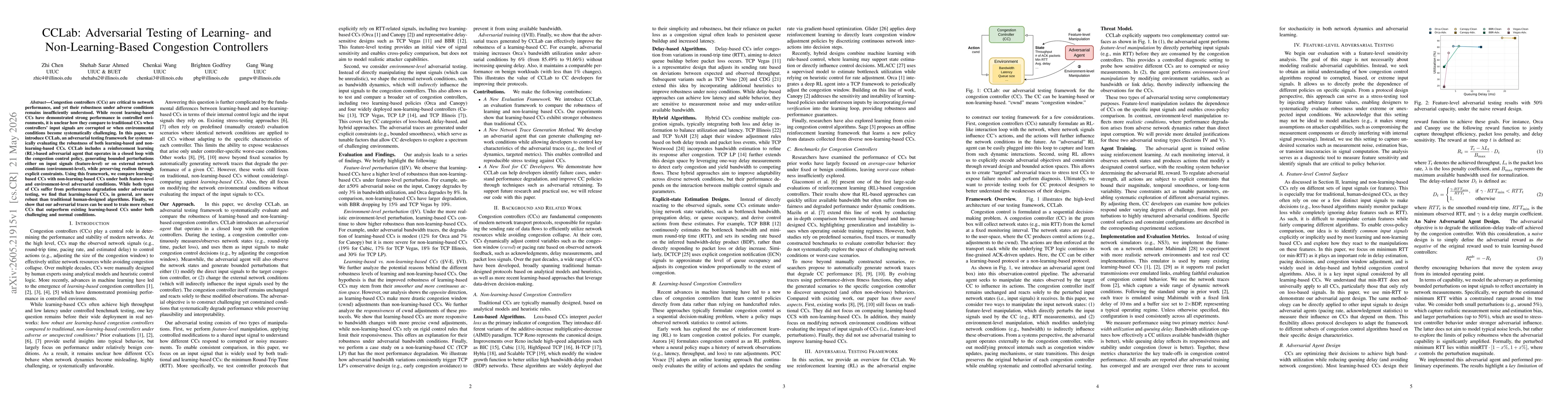 Thumbnail for CCLab: Adversarial Testing of Learning- and Non-Learning-Based Congestion Controllers