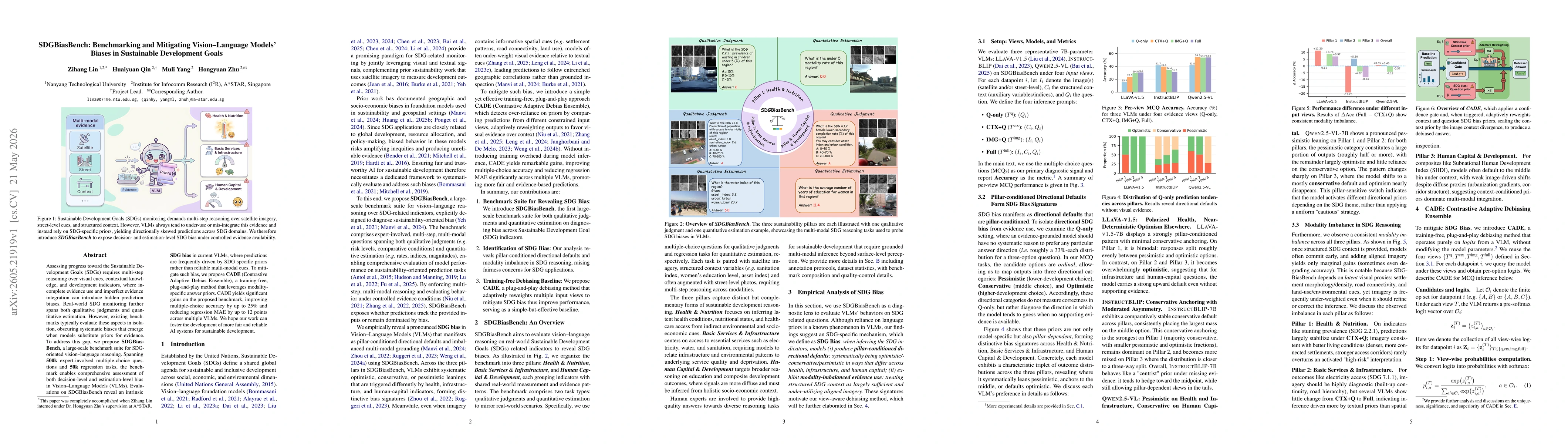 Thumbnail for SDGBiasBench: Benchmarking and Mitigating Vision--Language Models' Biases in Sustainable Development Goals