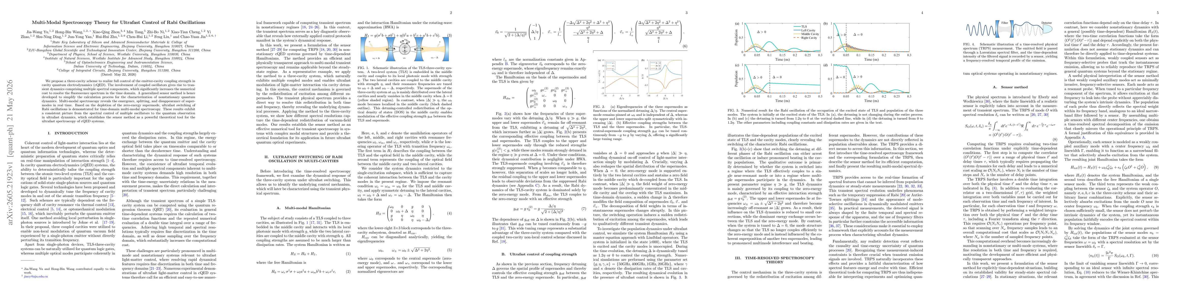 Thumbnail for Multi-Modal Spectroscopy Theory for Ultrafast Control of Rabi Oscillations