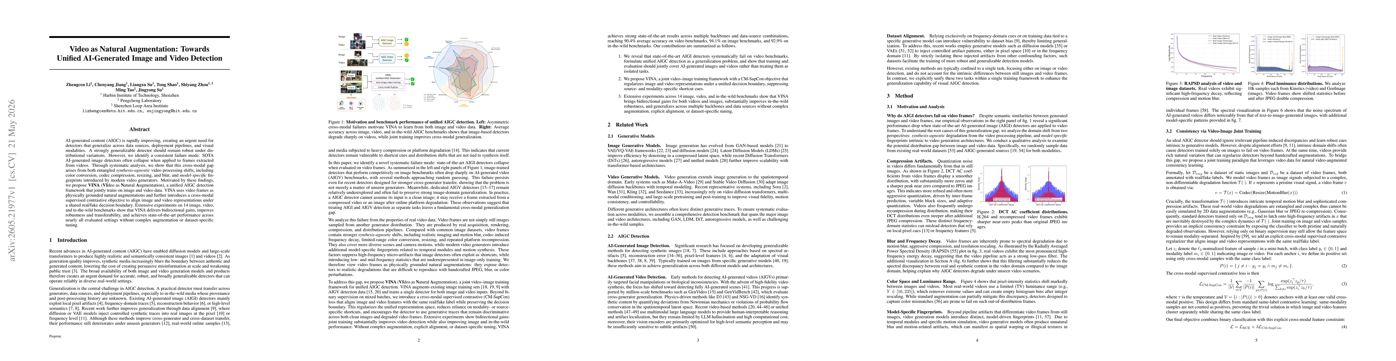 Thumbnail for Video as Natural Augmentation: Towards Unified AI-Generated Image and Video Detection