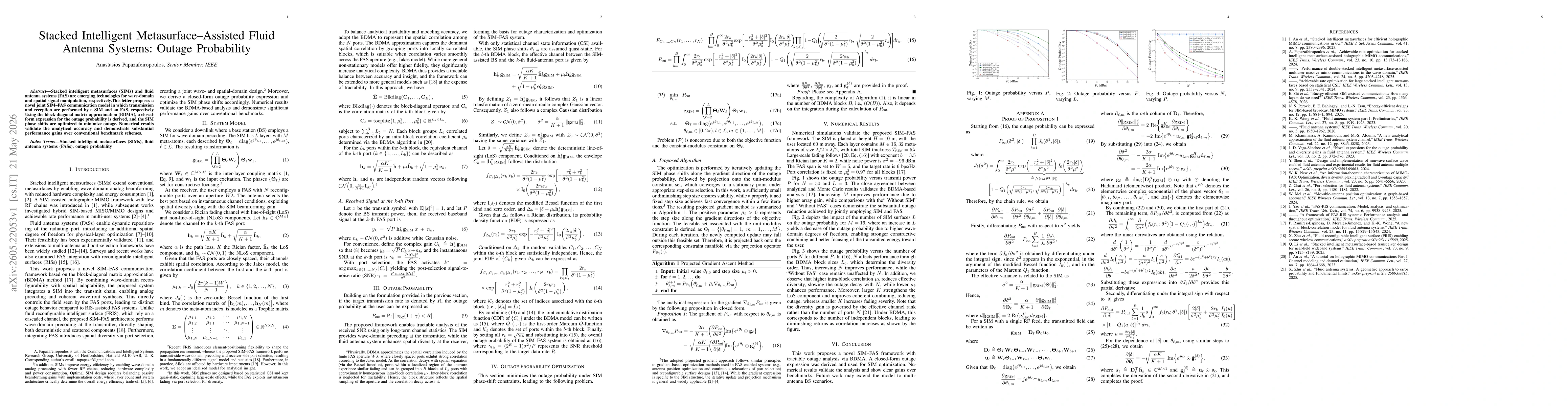 Thumbnail for Stacked Intelligent Metasurface-Assisted Fluid Antenna Systems: Outage Probability