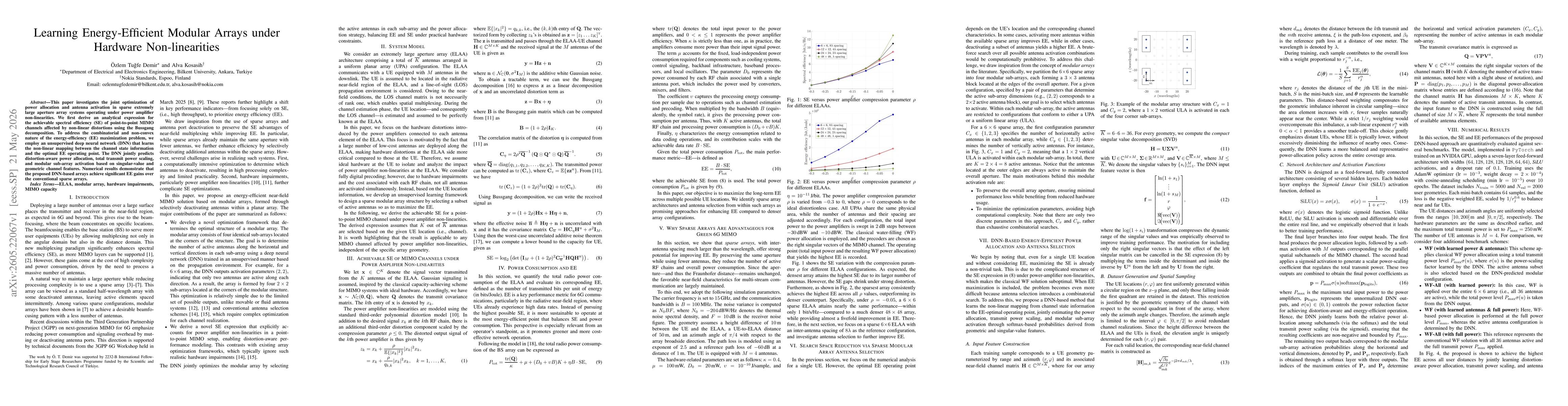 Thumbnail for Learning Energy-Efficient Modular Arrays under Hardware Non-linearities