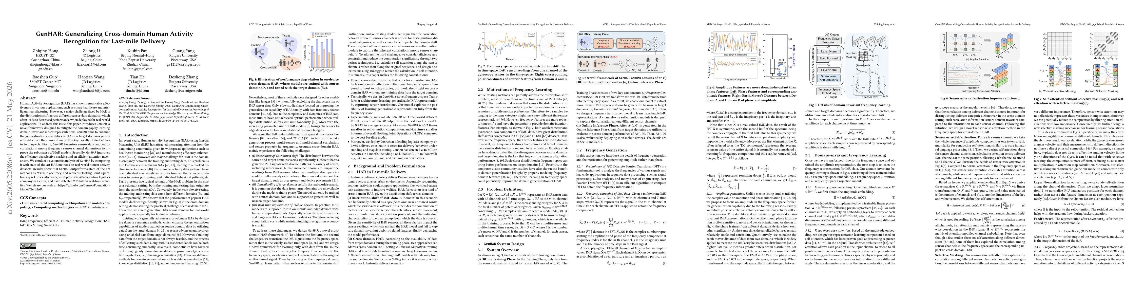Thumbnail for GenHAR: Generalizing Cross-domain Human Activity Recognition for Last-mile Delivery
