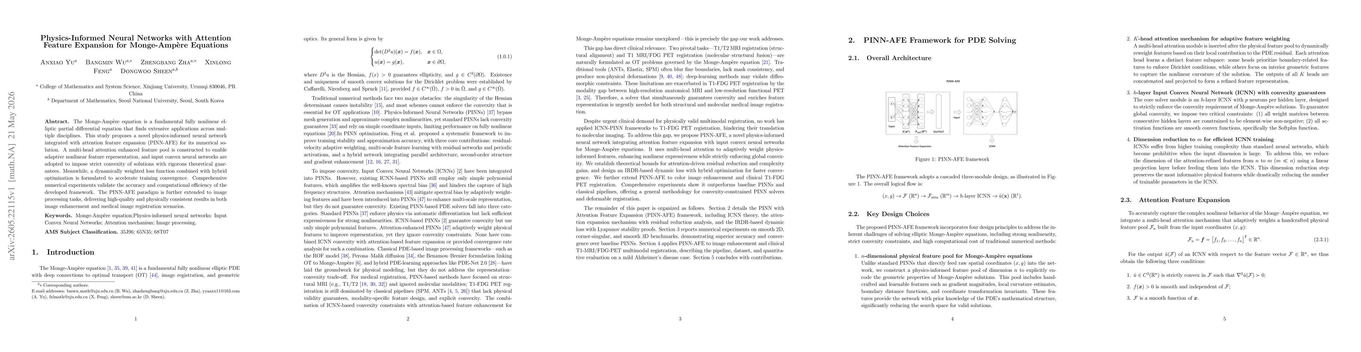 Thumbnail for Physics-Informed Neural Networks with Attention Feature Expansion for Monge-Ampère Equations