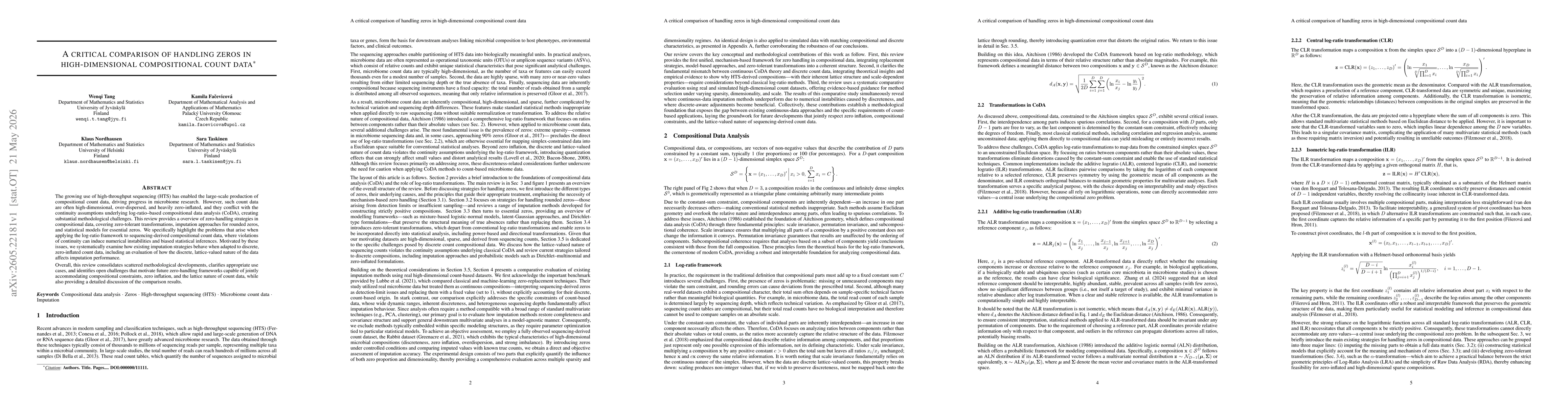 Thumbnail for A critical comparison of handling zeros in high-dimensional compositional count data