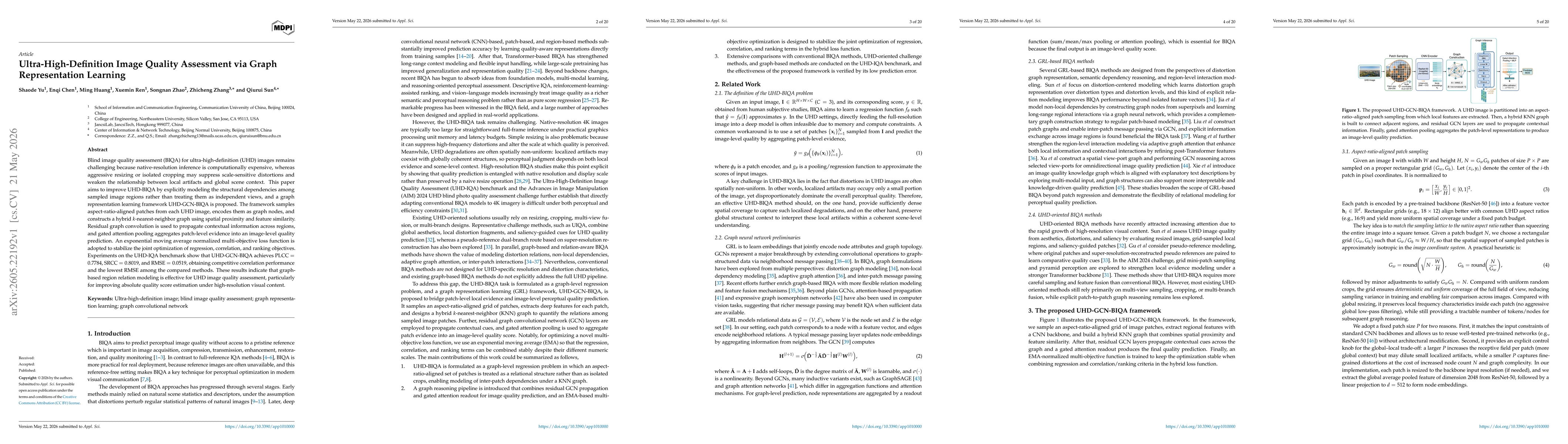Thumbnail for Ultra-High-Definition Image Quality Assessment via Graph Representation Learning