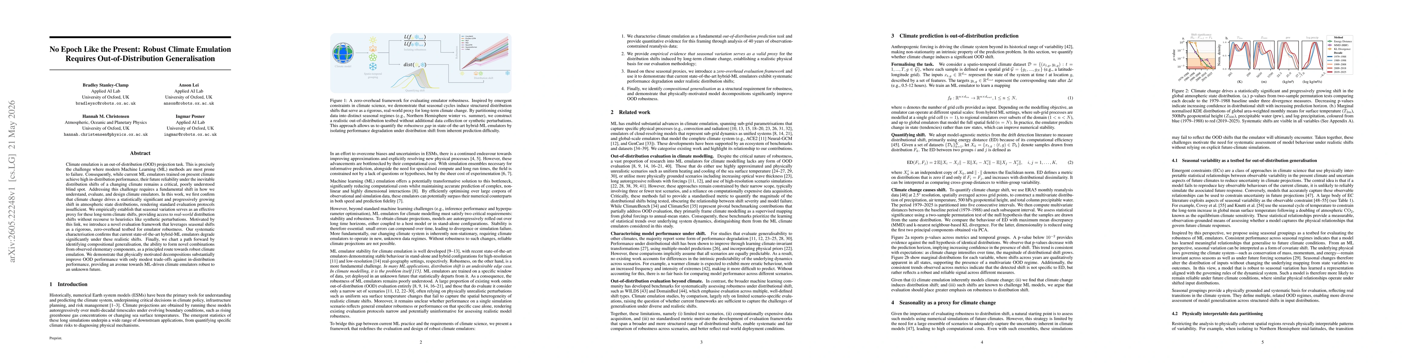Thumbnail for No Epoch Like the Present: Robust Climate Emulation Requires Out-of-Distribution Generalisation