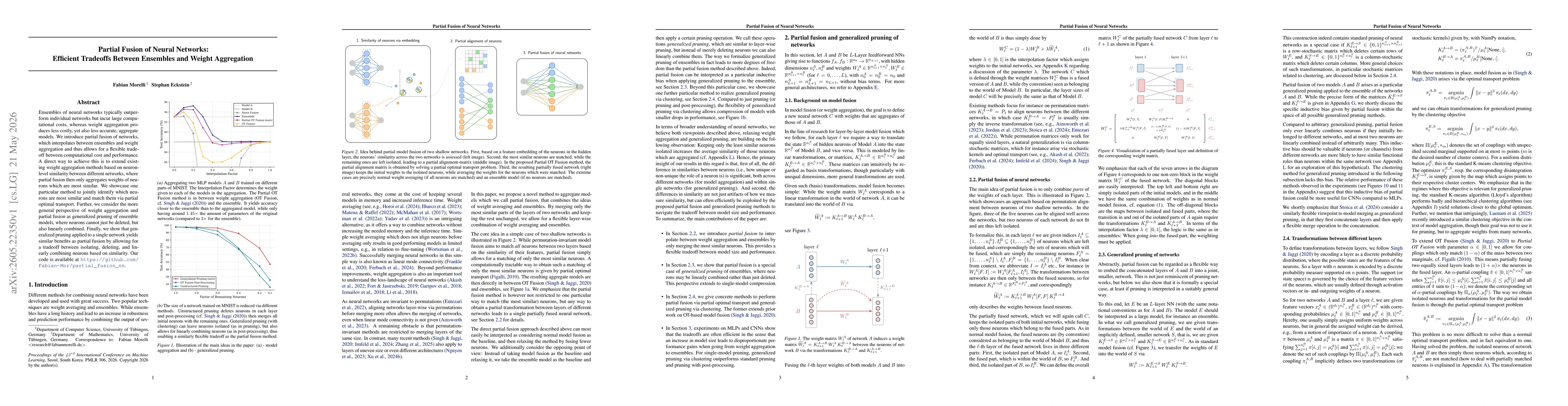 Thumbnail for Partial Fusion of Neural Networks: Efficient Tradeoffs Between Ensembles and Weight Aggregation