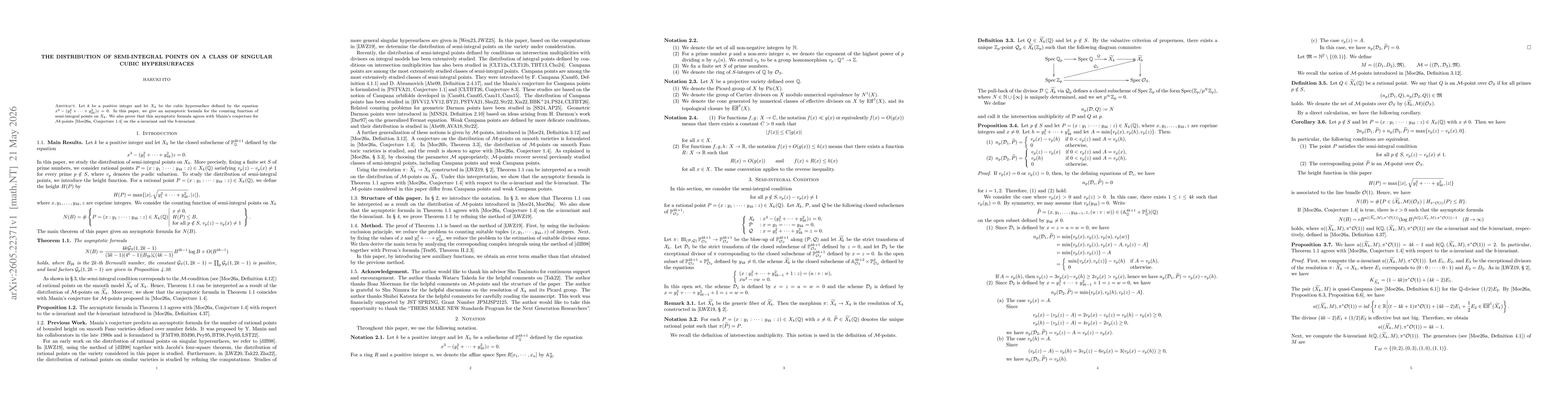 Thumbnail for The distribution of semi-integral points on a class of singular cubic hypersurfaces