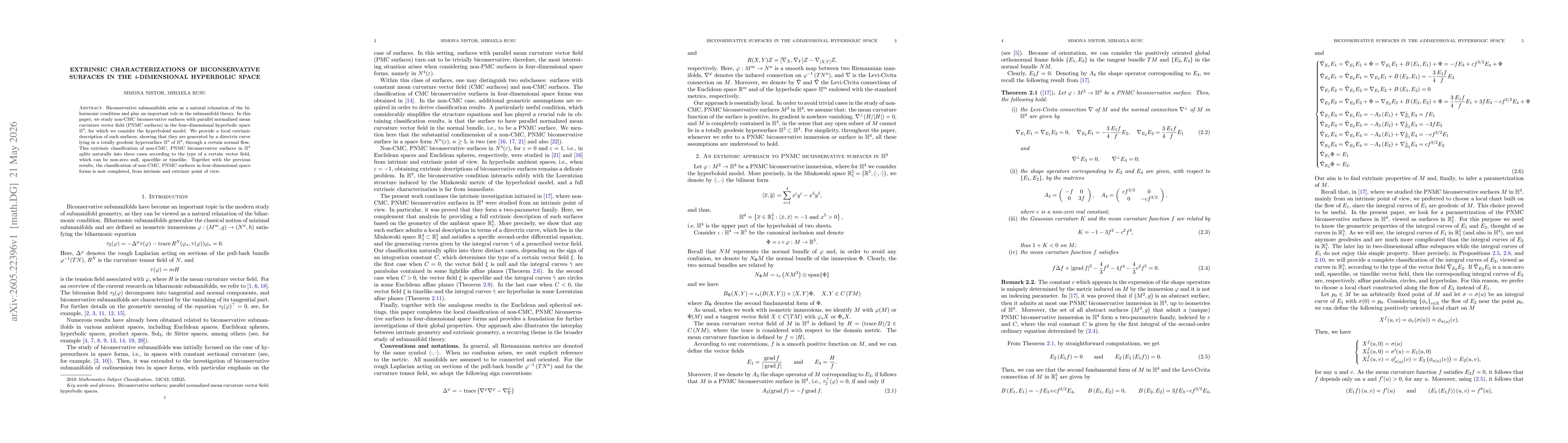 Thumbnail for Extrinsic characterizations of biconservative surfaces in the $4$-dimensional hyperbolic space
