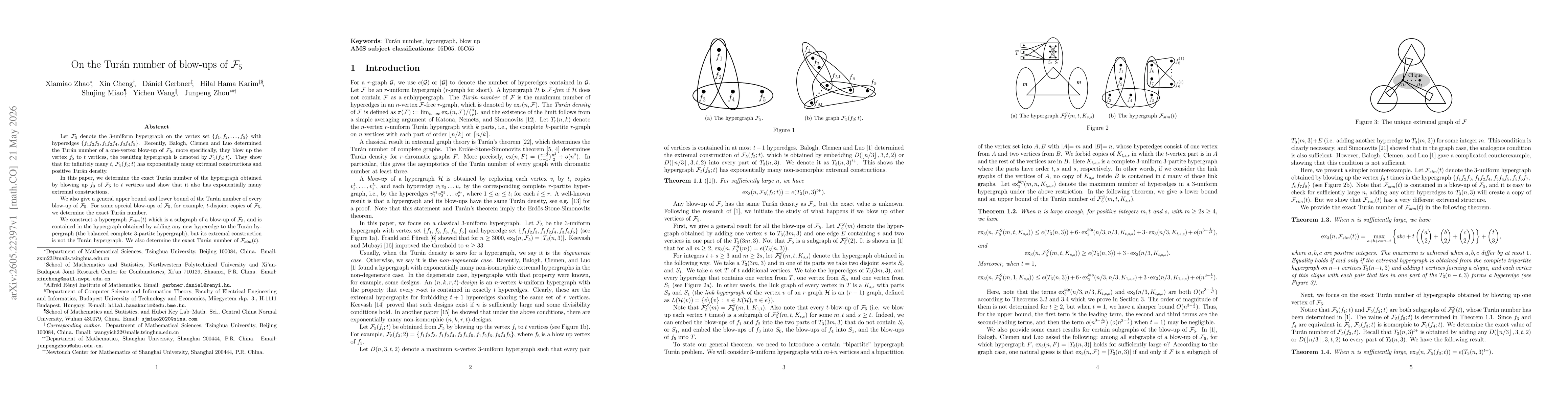 Thumbnail for On the Turán number of blow-ups of $\mathcal{F}_5$