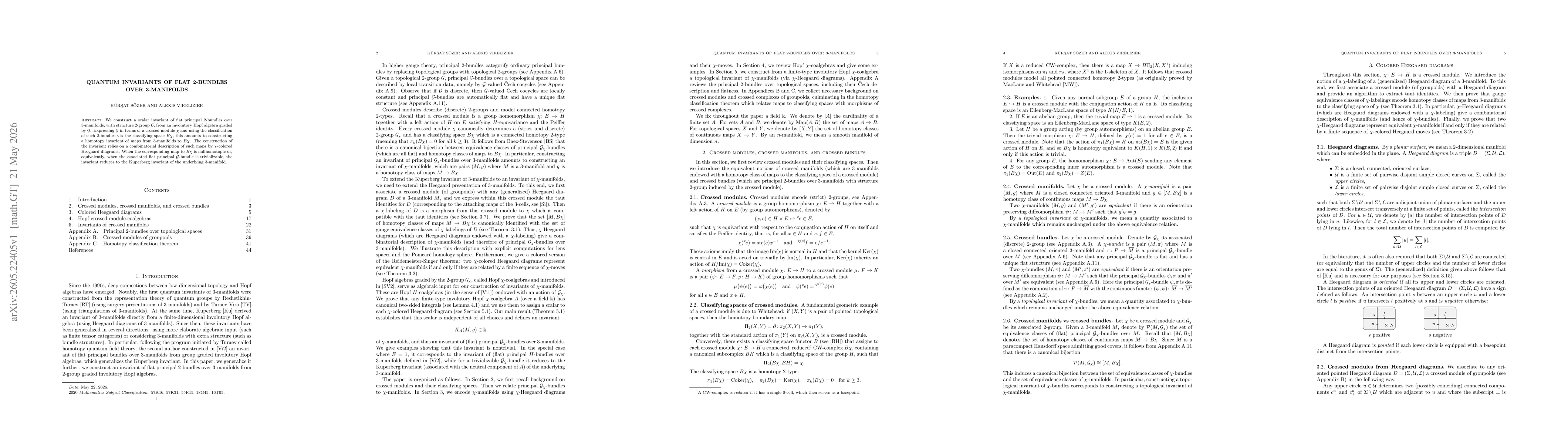 Thumbnail for Quantum invariants of flat 2-bundles over 3-manifolds