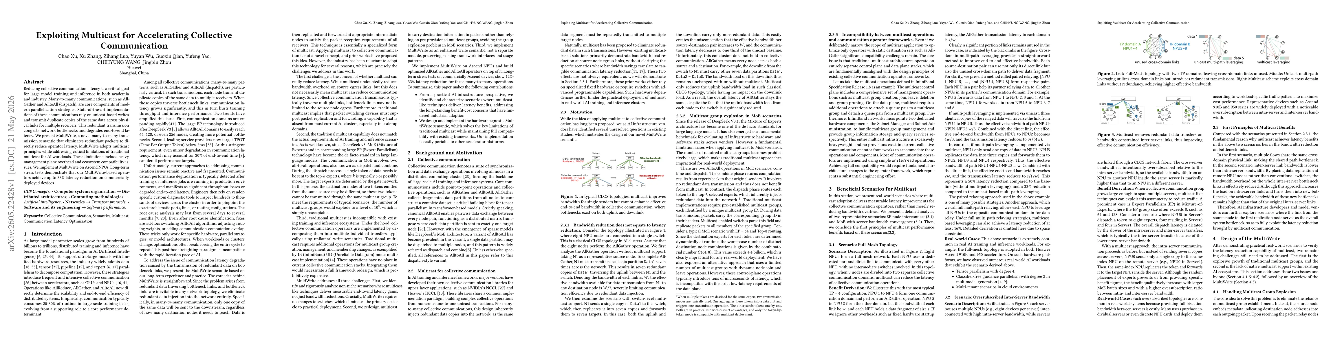 Thumbnail for Exploiting Multicast for Accelerating Collective Communication