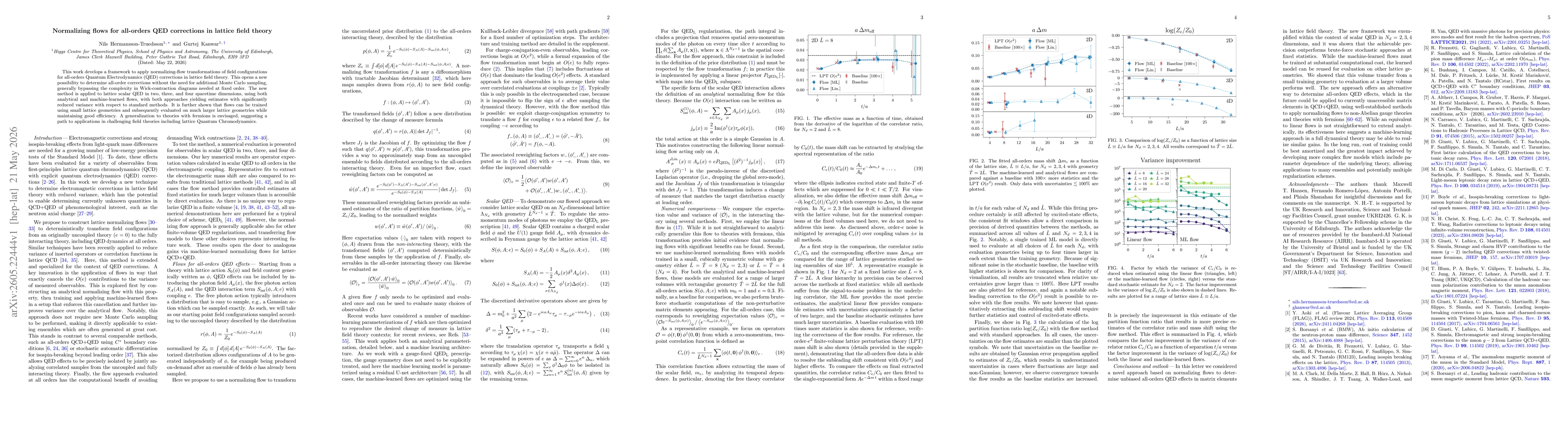 Thumbnail for Normalizing flows for all-orders QED corrections in lattice field theory