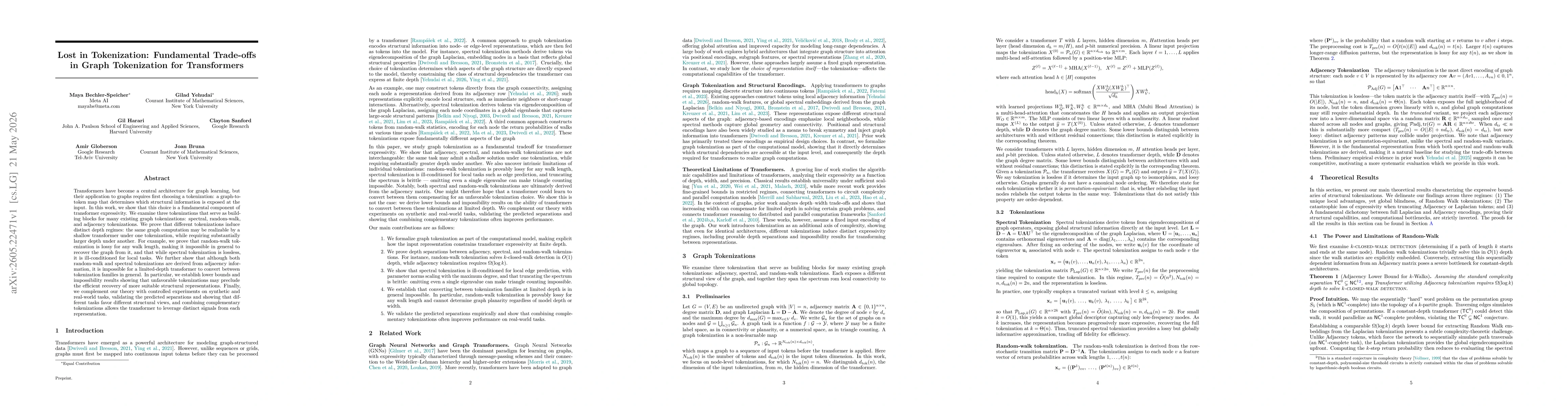 Thumbnail for Lost in Tokenization: Fundamental Trade-offs in Graph Tokenization for Transformers