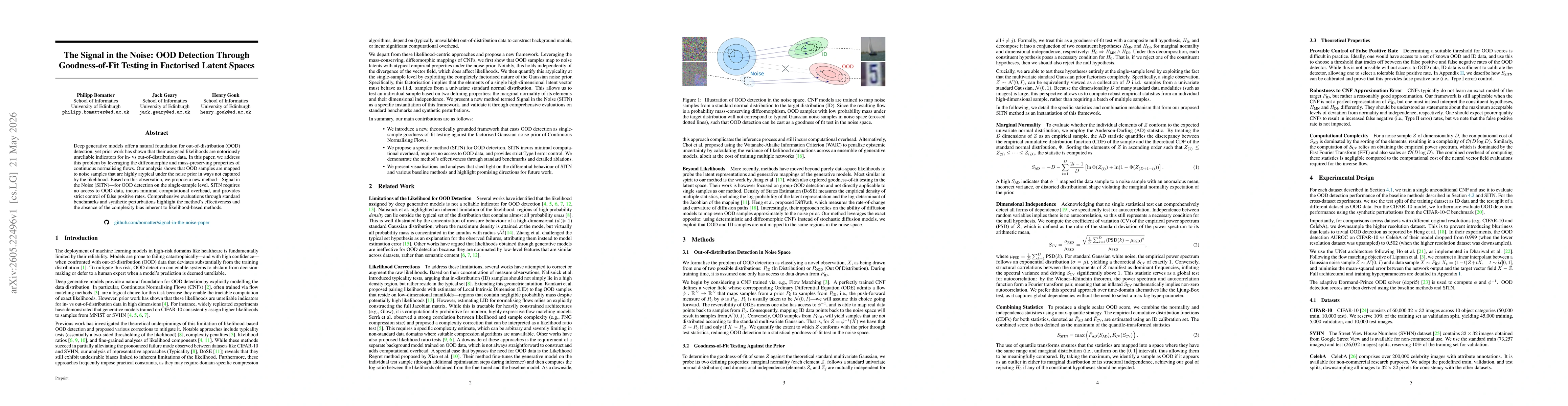 Thumbnail for The Signal in the Noise: OOD Detection Through Goodness-of-Fit Testing in Factorised Latent Spaces