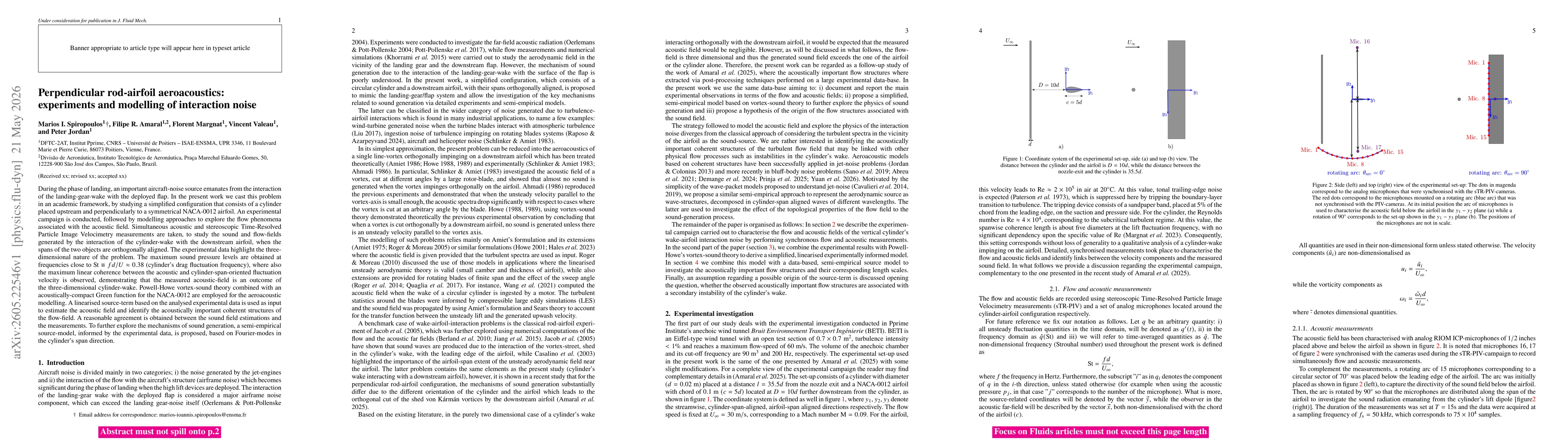 Thumbnail for Perpendicular rod-airfoil aeroacoustics: experiments and modelling of interaction noise