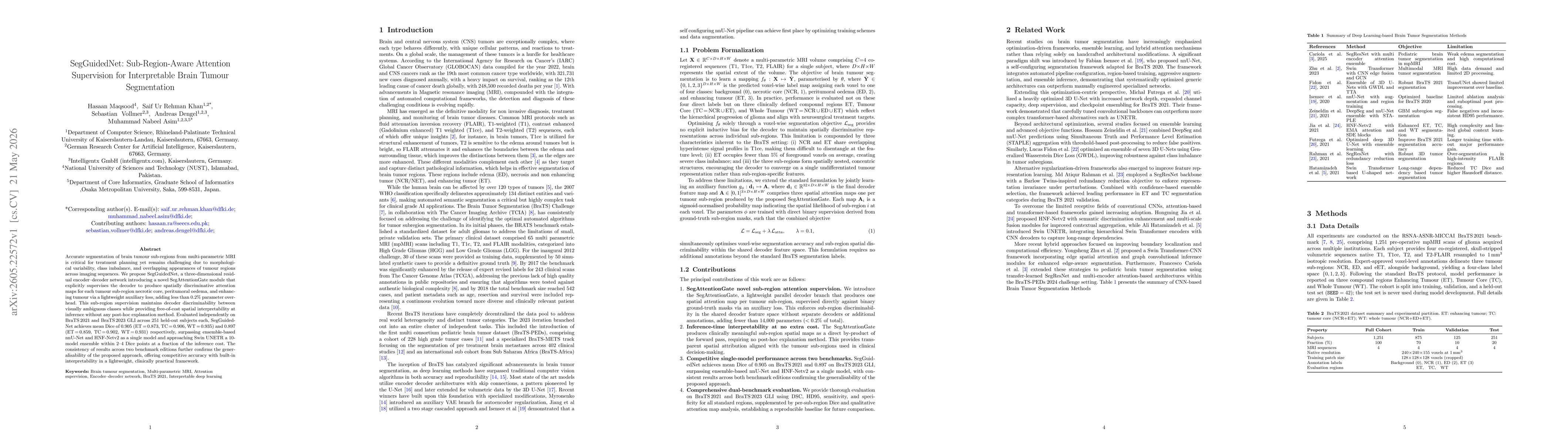 Thumbnail for SegGuidedNet: Sub-Region-Aware Attention Supervision for Interpretable Brain Tumor Segmentation