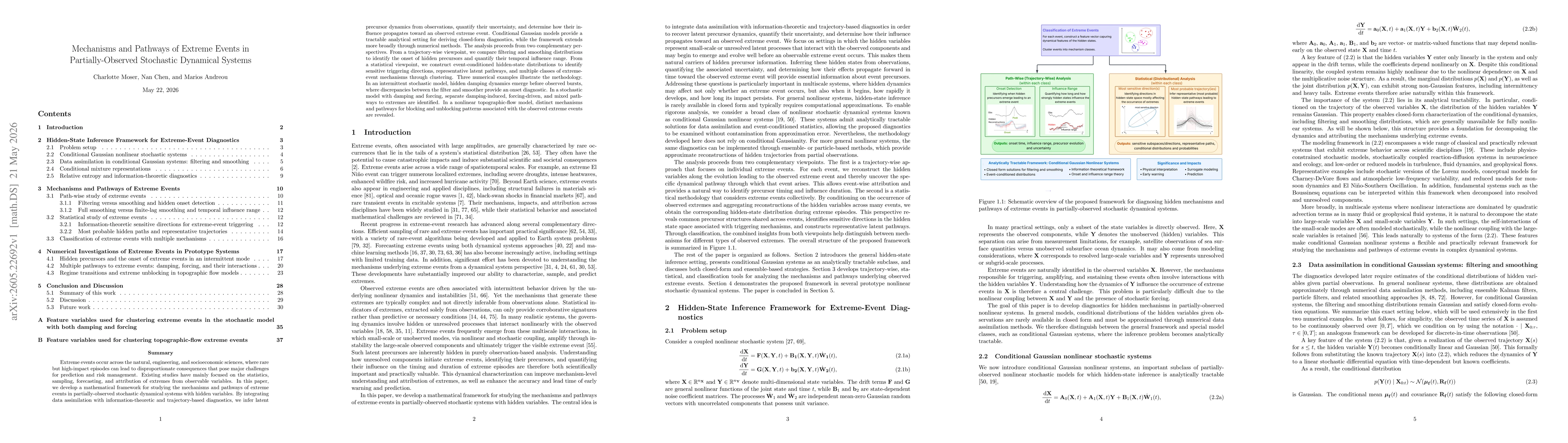 Thumbnail for Mechanisms and Pathways of Extreme Events in Partially-Observed Stochastic Dynamical Systems