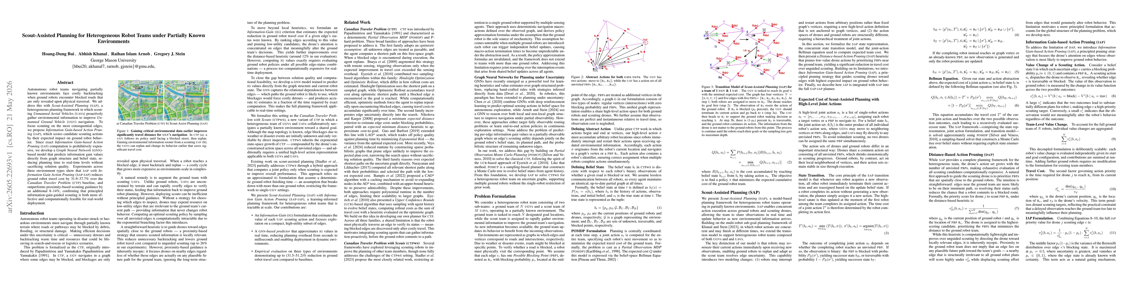 Thumbnail for Scout-Assisted Planning for Heterogeneous Robot Teams under Partially Known Environments
