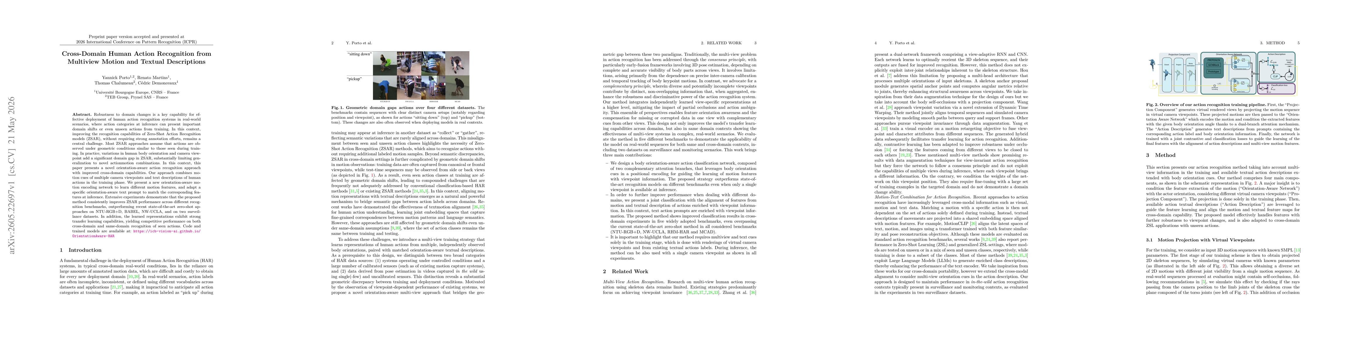 Thumbnail for Cross-Domain Human Action Recognition from Multiview Motion and Textual Descriptions