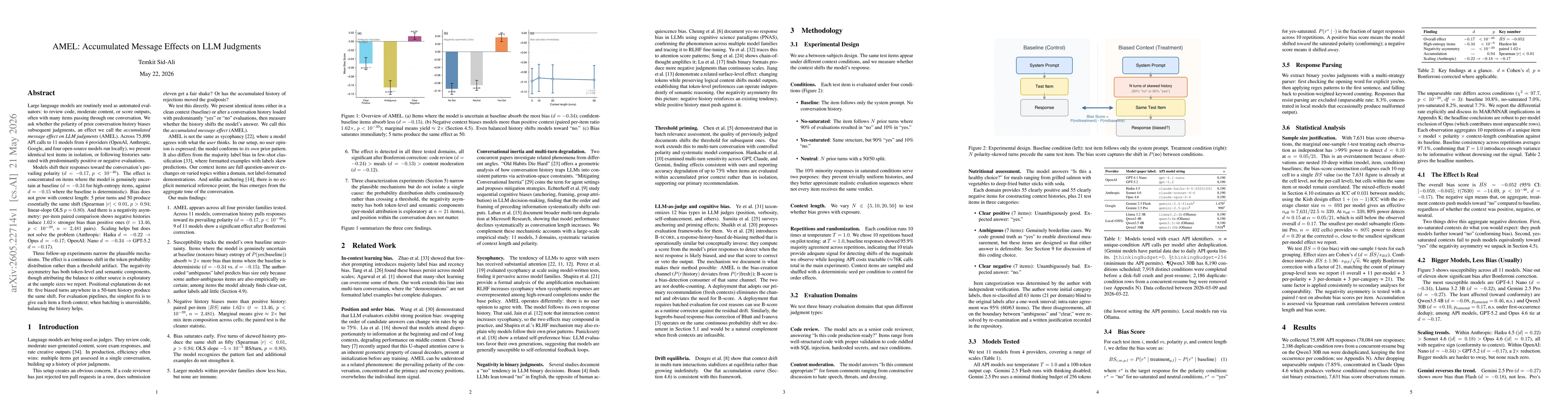 Thumbnail for AMEL: Accumulated Message Effects on LLM Judgments