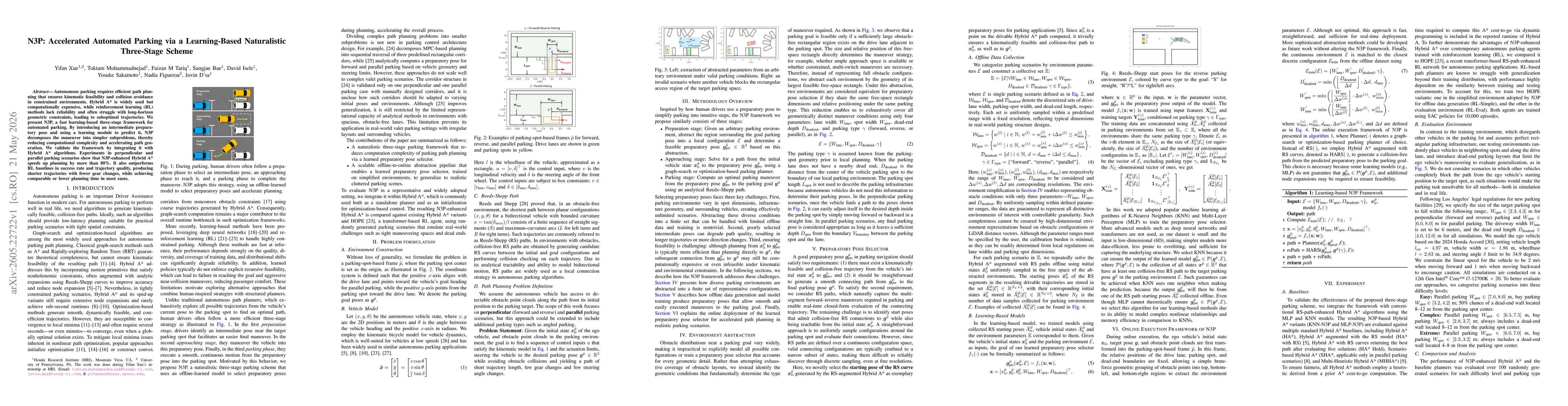 Thumbnail for N3P: Accelerated Automated Parking via a Learning-Based Naturalistic Three-Stage Scheme